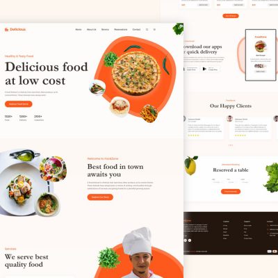 Delicious - Food Websiteby uixzone