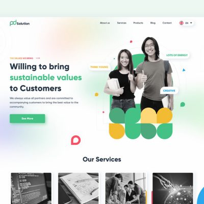 PD Solution - About Us Website Designby Quang D